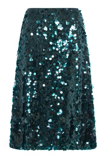 Lucite paillettes bias  midi skirt  skirt