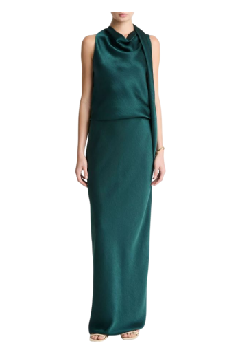 Satin midi skirt 