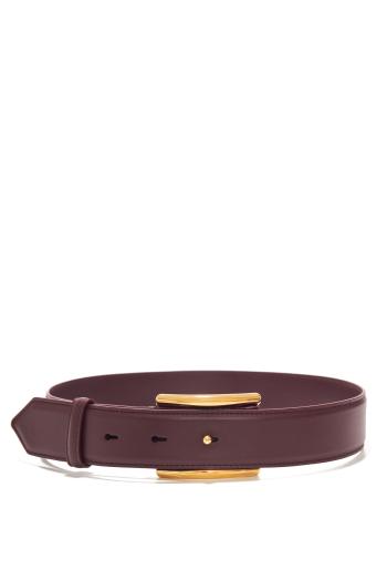 Curve belt in leather
