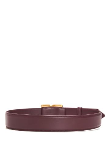 Curve belt in leather