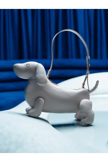 Hector pebbled-leather baguette bag 