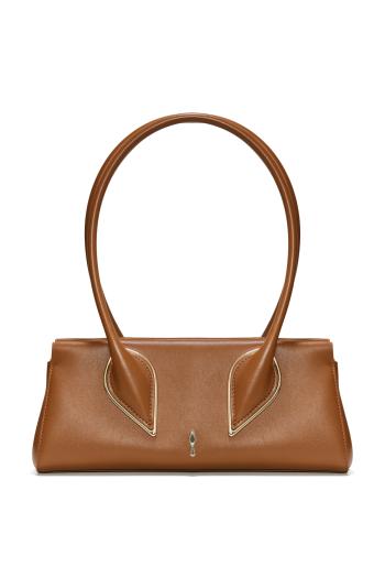Venus leather baguette top handle bag 