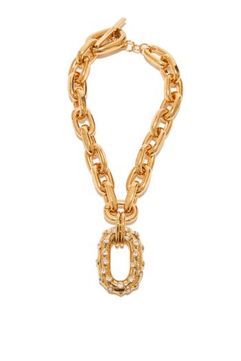 Embellished gold-tone necklace  
