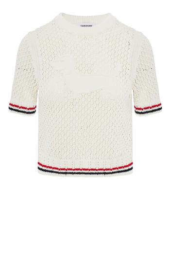 Hector pointelle-knit cotton sweater