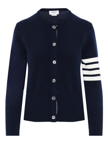 Intarsia wool cardigan 