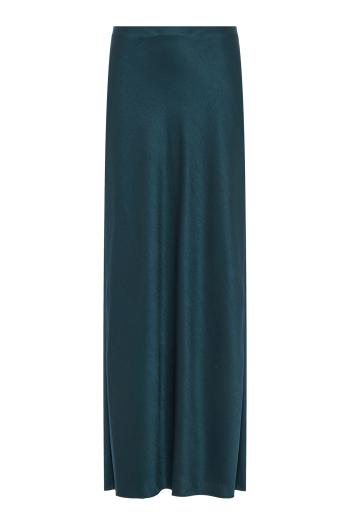 Satin Bias Column Skirt