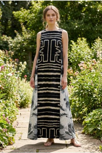 05 Whispers of the Earth silk-blend kaftan