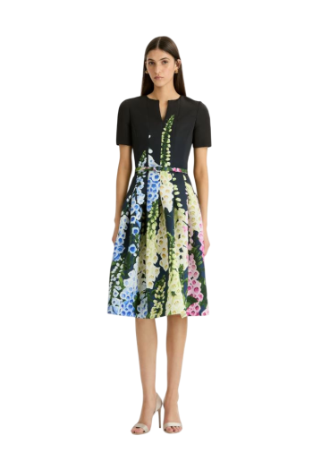 Foxglove degrade crepe midi dress 