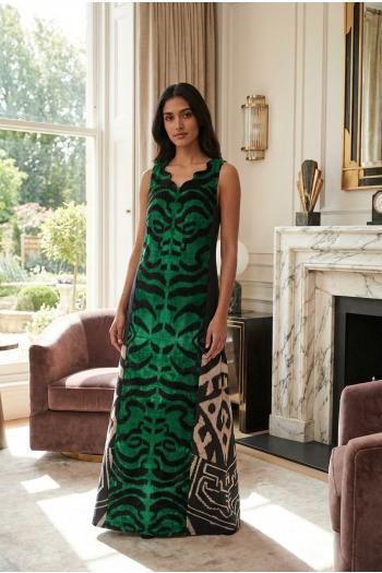 06 Whispers of the Earth silk-blend kaftan