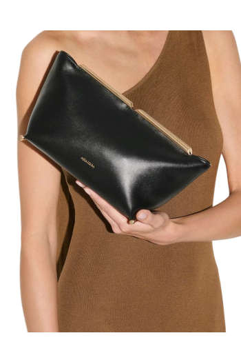 Galerie leather clutch 