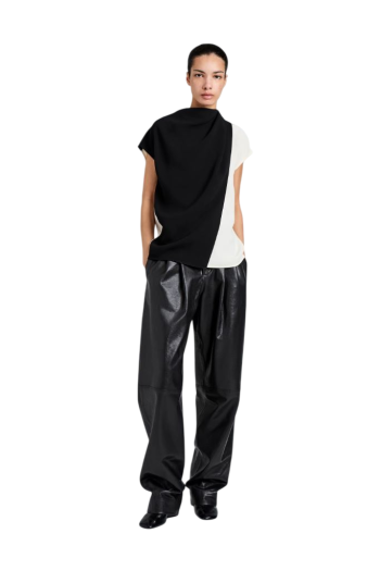 Elsa double-crepe top 