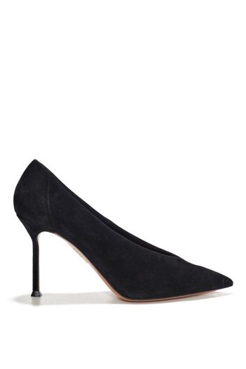Voltaire 85 suede pumps