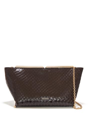 Galerie python-effect leather clutch