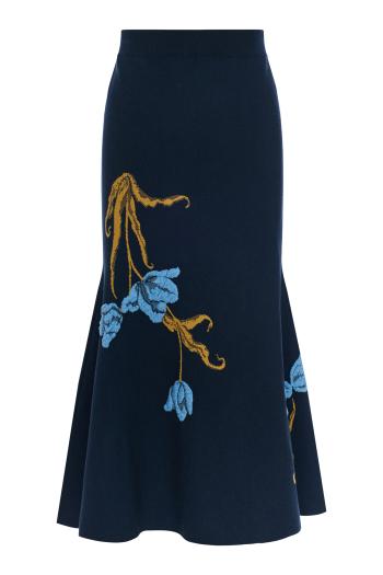ΦΟΥΣΤΑ A-LINE MIDI KNIT TULIP