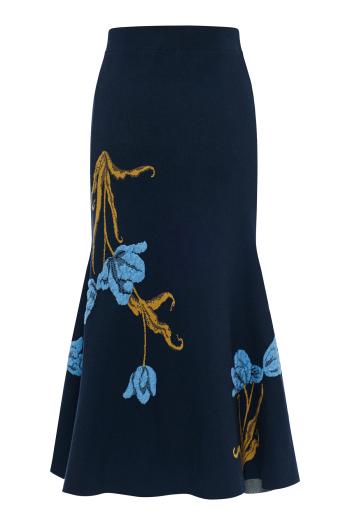 ΦΟΥΣΤΑ A-LINE MIDI KNIT TULIP