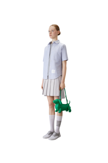 Hector pebbled-leather baguette bag