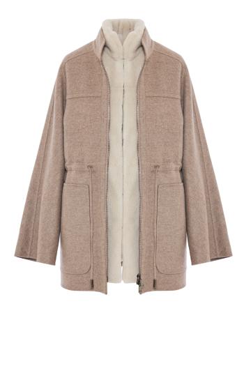 PARKA WS ZIP PLUKED MINK