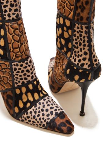 Trulona 105 animal print calf-hair boots 