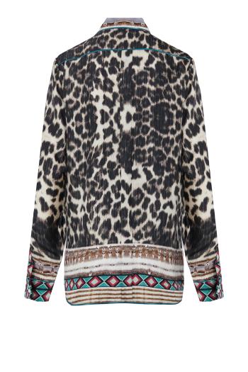 Aloe printed silk shirt 