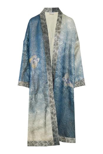 Pax printed wool and silk kimono 