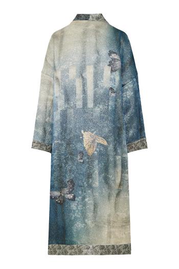 Pax printed wool and silk kimono 