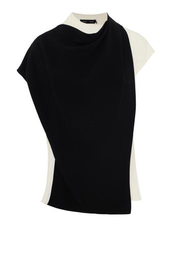 Elsa double-crepe top 