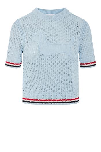 Cotton pointelle stitch hector rwb tee