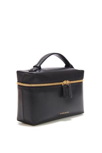 Vanity Crossbody In Black Leather