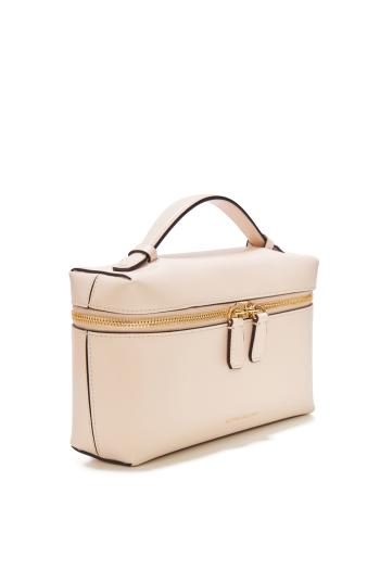 Vanity Crossbody In Pale Rose Leather