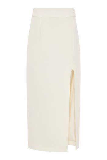 Split midi Skirt In Ivory  