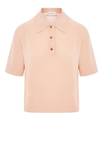 ΜΠΛΟΥΖΑ POLO COLLAR SS KNIT