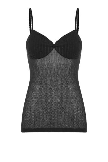 Cami Top In Teal in black