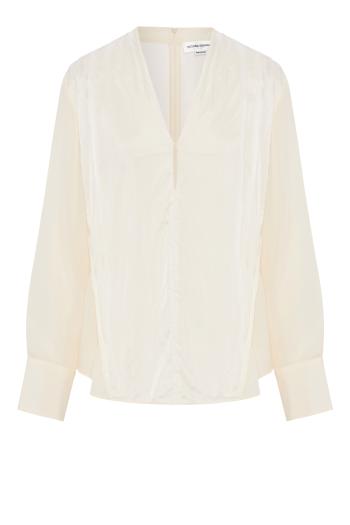 TOP GATHERED V-NECK