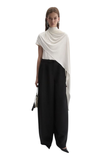 Wool and mohair balloon pants 