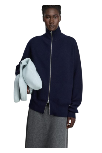 No319 cashmere cardigan in navy 