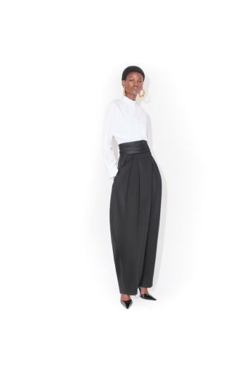 Tuxedo pants in black 