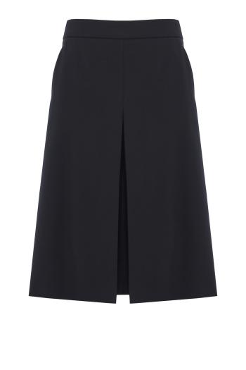 Wool bermuda shorts in black 