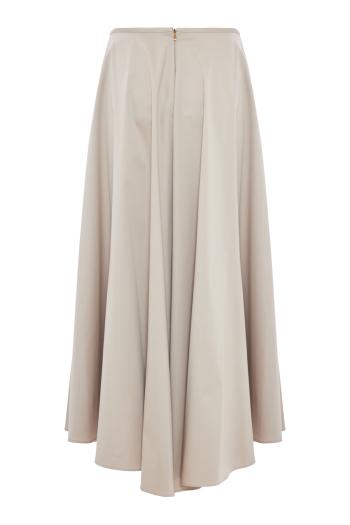 Pleated cotton-blend in gray