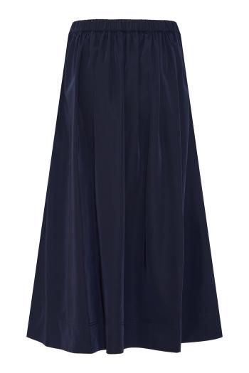 Bates Bungee Midi Skirt in sand - Navy Taffeta Circle Skirt