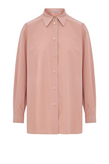 Popeline cotton shirt in piggy 