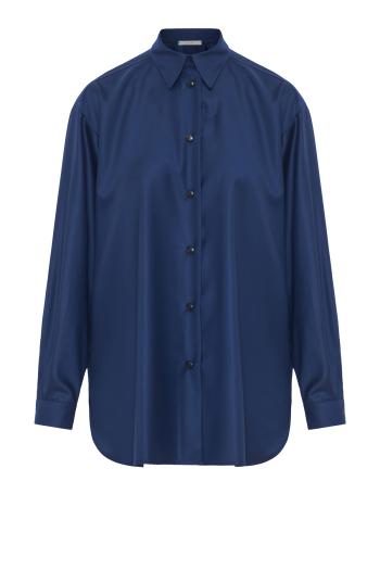 Tasmania wool shirt in pacific 