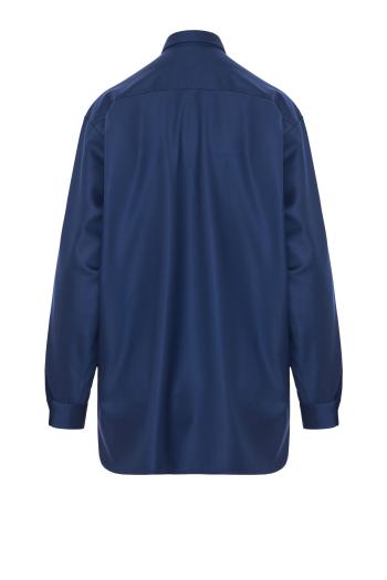 Tasmania wool shirt in pacific 