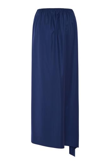Tasmania draped wool midi skirt in pacific 