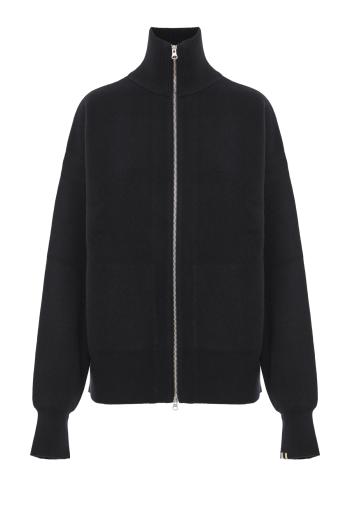 No319 cashmere cardigan in raven 