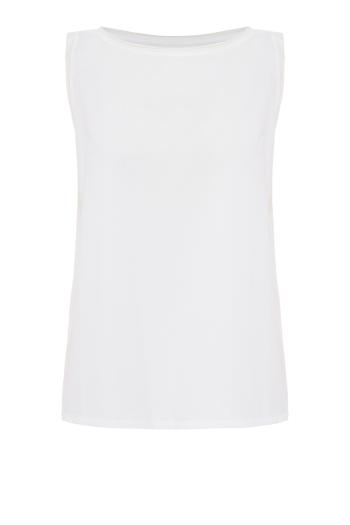 Gioa cotton tank top in white 