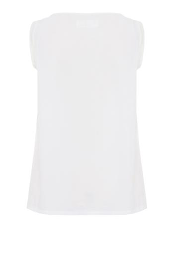 Gioa cotton tank top in white 