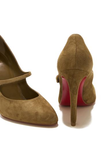 Mary Fannylove 100 suede pumps in bronzo 