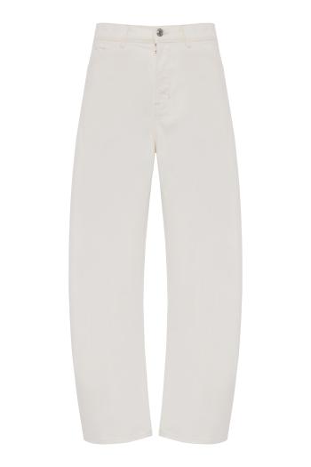 Tribeca cotton jeans in cream