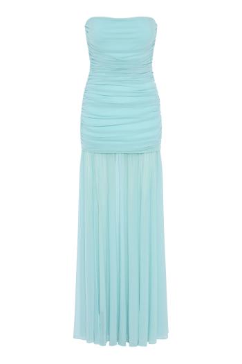 Adele strapless jersey gown in seychelles