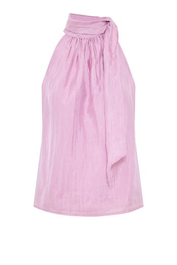 Lazo silk top in lila 